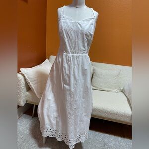 Old Navy White Midi Dress